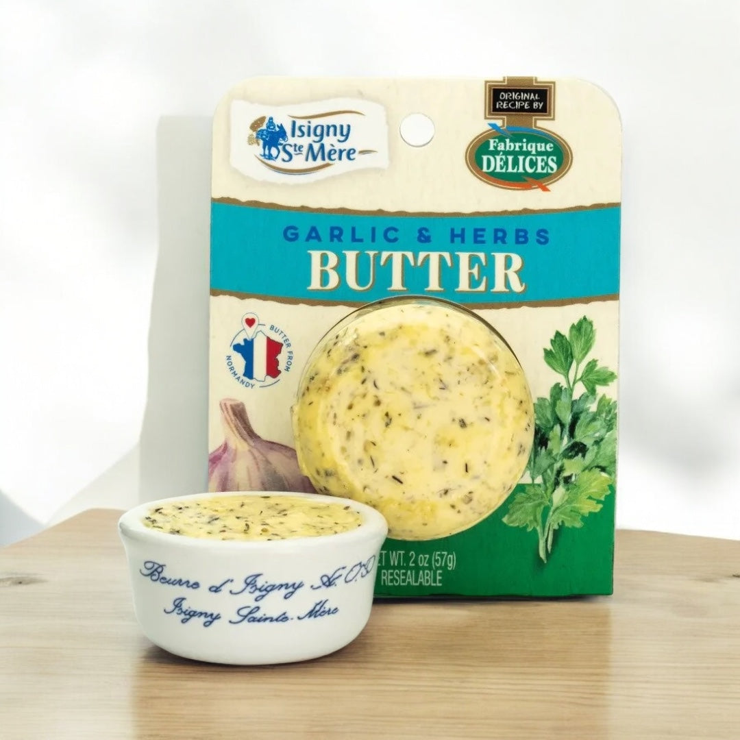 Isigny Garlic & Herbs Butter by Fabrique Delices, 2oz