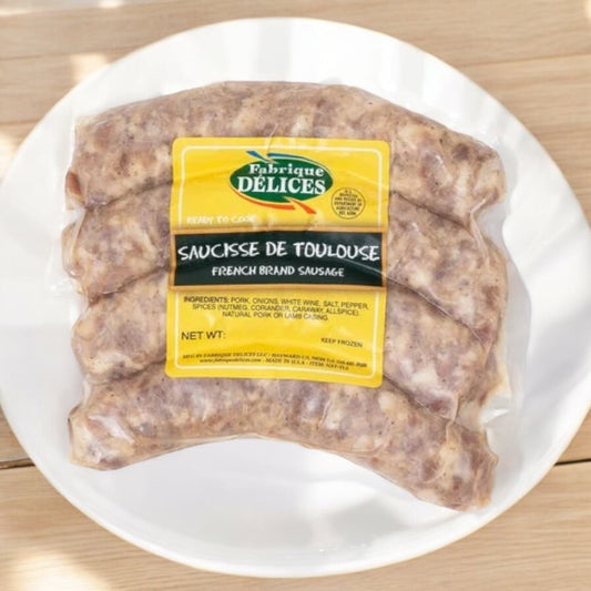 All Natural Toulouse Sausage by Fabrique Délices (Frozen), 1lb