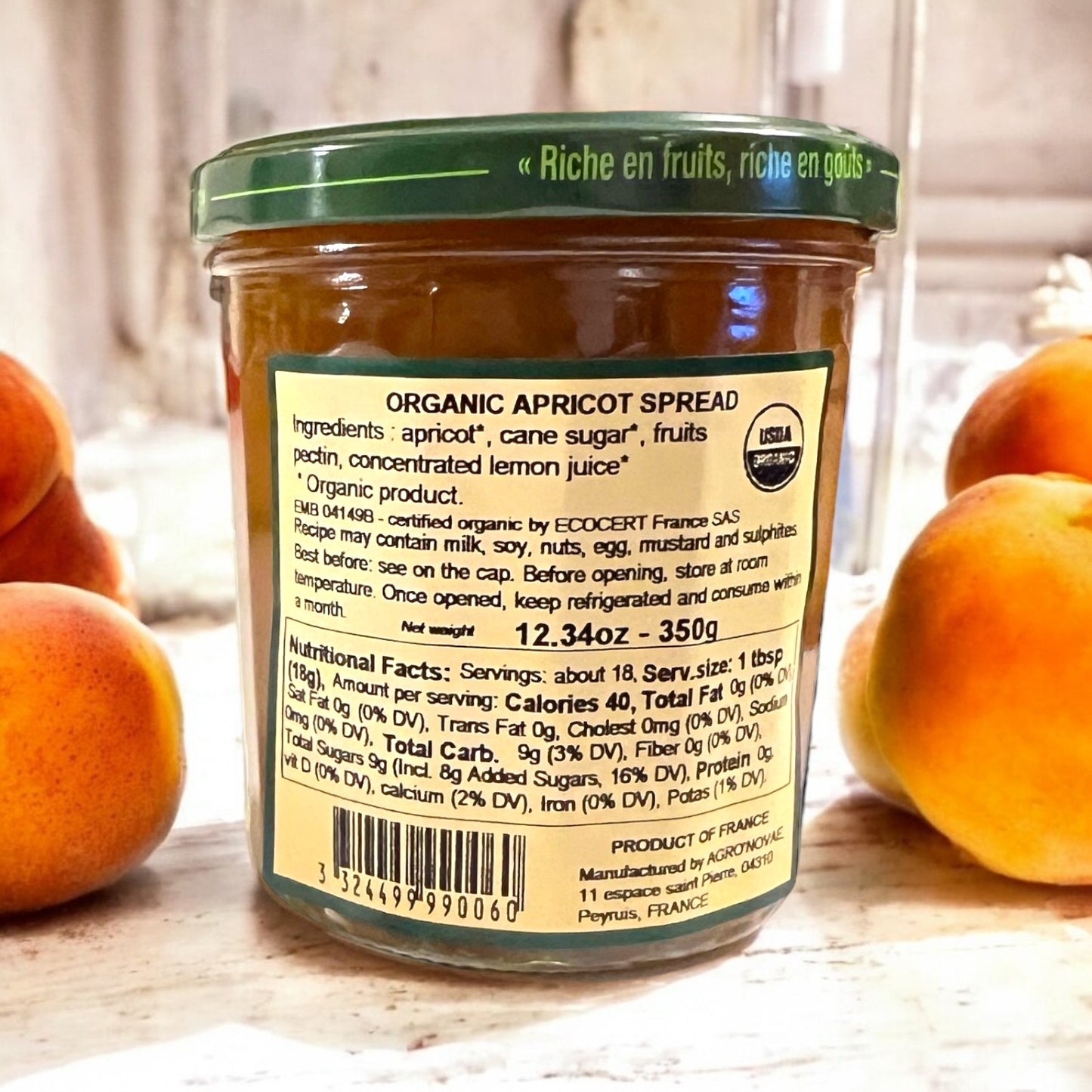 Comtes de Provence Organic Jam - Apricot