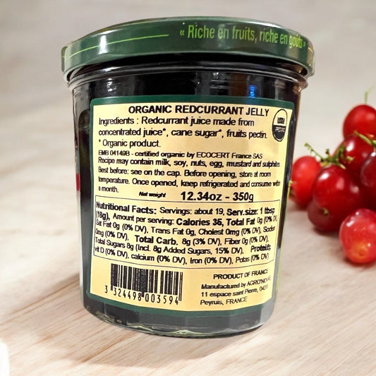 Comtes de Provence Organic Jam - Currant