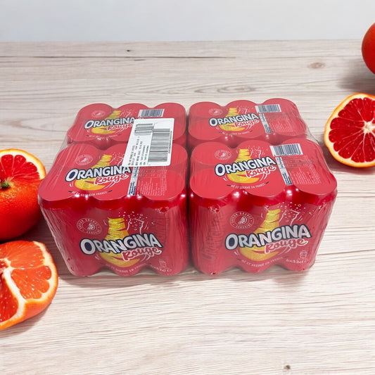 24 pack Orangina Rouge French Soda Cans 11.16oz (33cl)
