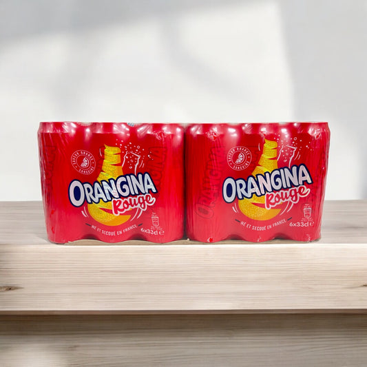 24 pack Orangina Rouge French Soda Cans 11.16oz (33cl)
