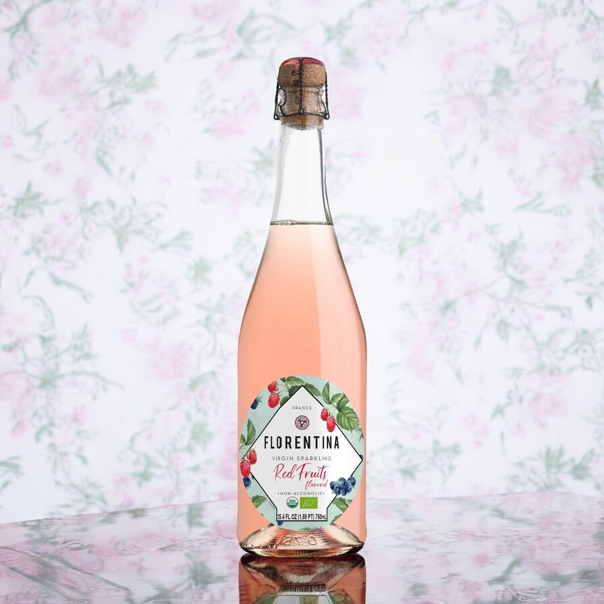 Florentina Organic Virgin Sparkling Red Fruits Mimosa Spritz, 25.4