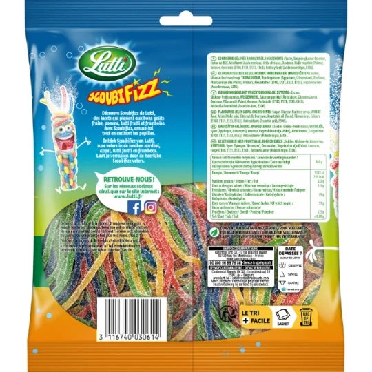 Lutti - Scoubifizz Soft Candies, 180g (6.3oz) Bag