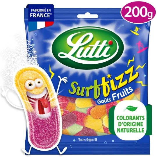 Lutti - Surfizz Fruit Taste Candies, 200g (7.1oz)