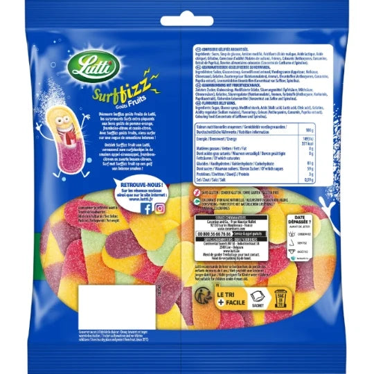 Lutti - Surfizz Fruit Taste Candies, 200g (7.1oz)