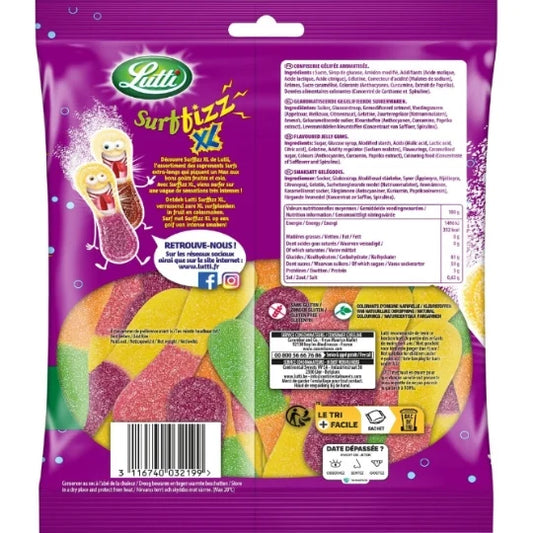 Lutti Surffizz XL Sour Candies, 200g (7oz)