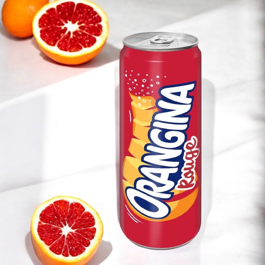 Orangina French Sparkling Blood Orange Soda 11.2 oz