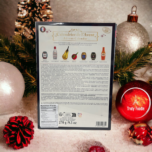 Abtey 2025 Advent Calendar, Magic of Christmas Dark Chocolate liqueurs, 270g (9.5 oz)