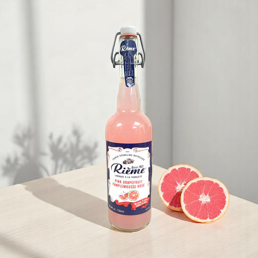 Rieme French Sparkling Pink Grapefruit, 25.4 fl oz (750 ml)