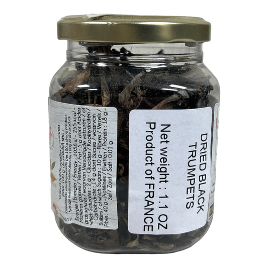 Sabarot Dried Black Trumpets Mushrooms, 1.1 oz