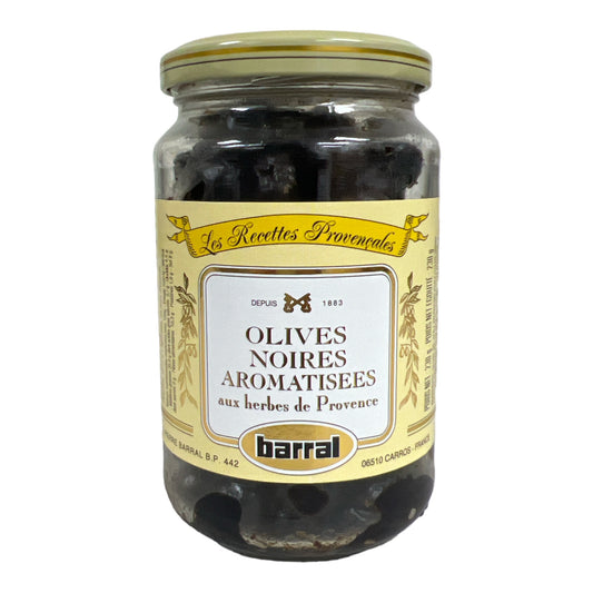 Barral black Olives with Provence Herbs 8.11oz (230g)