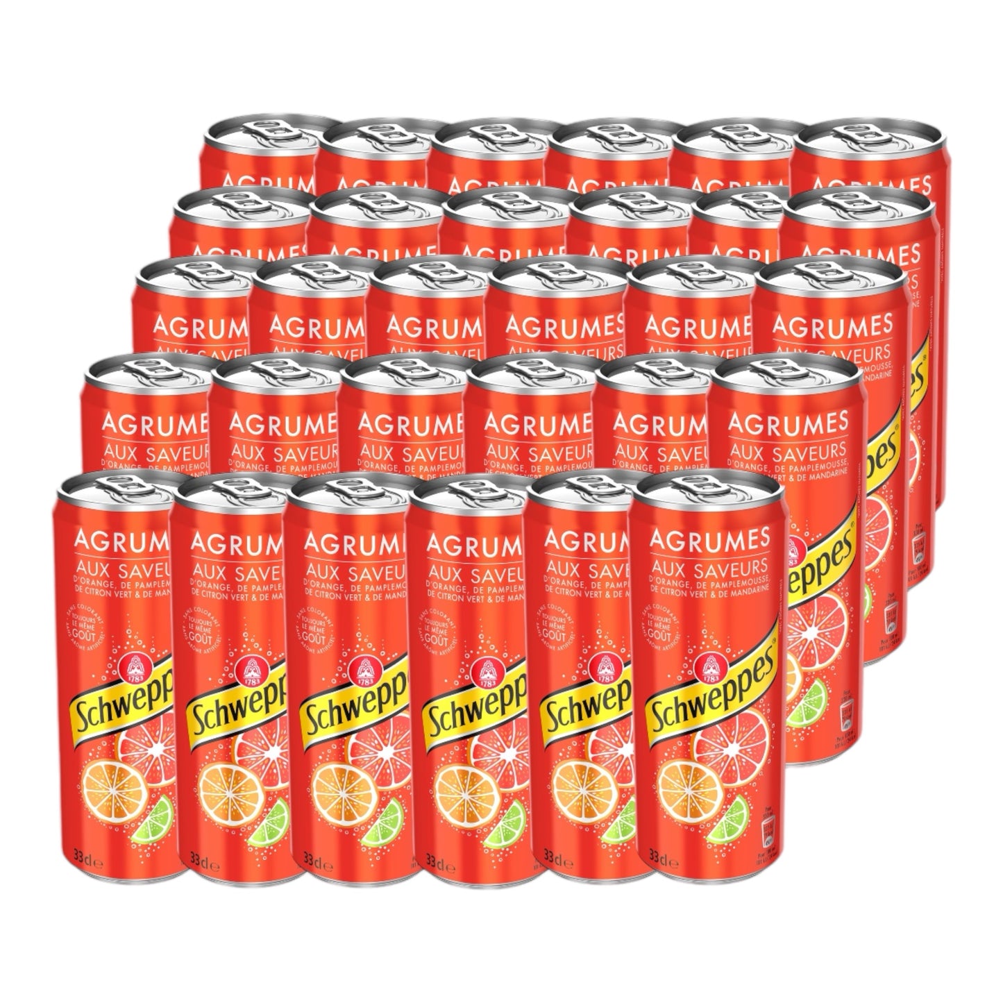 24 pack Schweppes Agrumes Citrus Soda, 11.2 oz can