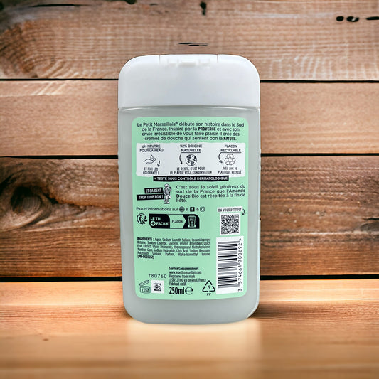 Le Petit Marseillais Extra Gentle Shower Cream, Sweet Organic Almond, 8.5 oz