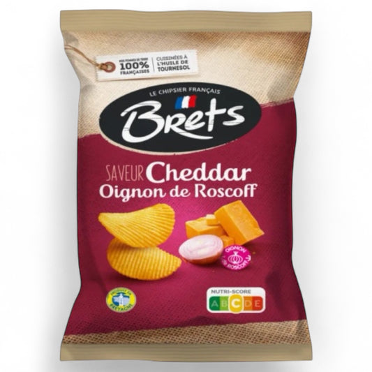 Brets Cheddar & Onion Flavor Potato Chips, 4.4oz