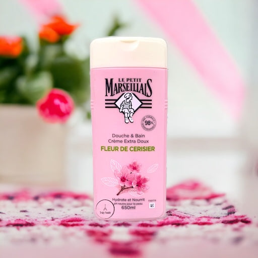 Le Petit Marseillais Organic Cherry Flower Shower & Bath Gel 22oz (650ml)
