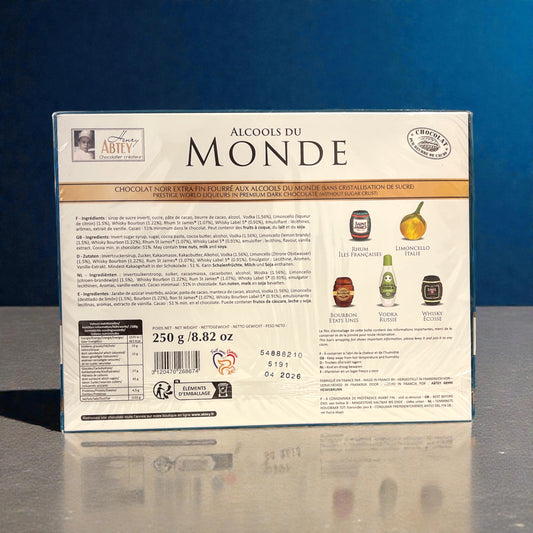 Abtey Dark Chocolate Filled with Assorted World Liqueurs gift box 8.8oz