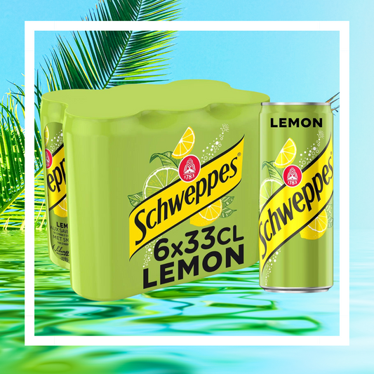 6-pack Schweppes Lemon Soda 11.2oz