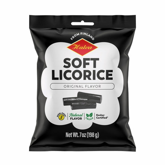 Halva European Style Black Licorice 7 oz.