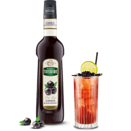 Teisseire Blackcurrant Cassis Syrup Professional, 23.6 fl oz