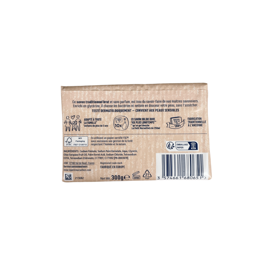 Le petit marseillais soap bar back side