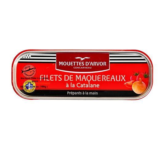 Mouettes d'Arvor Mackerel Filets in Catalane Sauce 6.0 oz (169g)