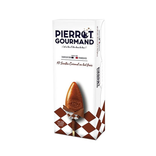 Pierrot Gourmand Caramel Lollipops 10 ct box