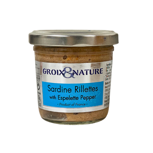 Groix & Nature Sardine Rillettes with Espelette Pepper 3.5 oz (100g)