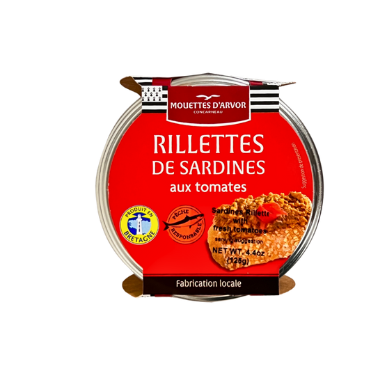Mouettes d'Arvor Sardine Rillettes with Fresh Tomato 4.4 oz (125g)