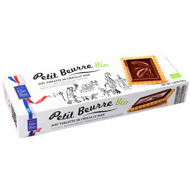 Filet Bleu Organic Butter Biscuits with Dark Chocolate, 5.2 oz. (150g)