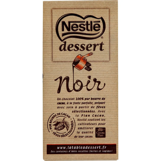 Nestle Dessert Noir Dark Chocolate Baking Bar, 53%,  7.2 oz