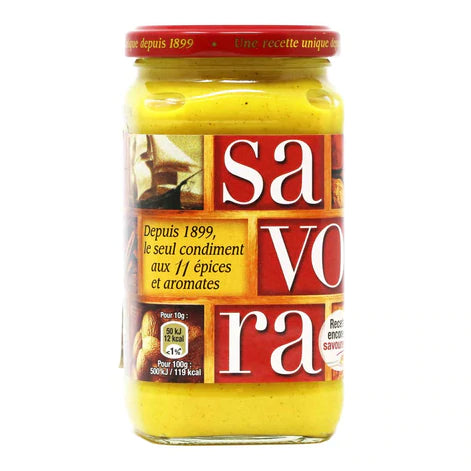Savora French Mustard 11 Spices by Amora,  (13.6oz) 385g